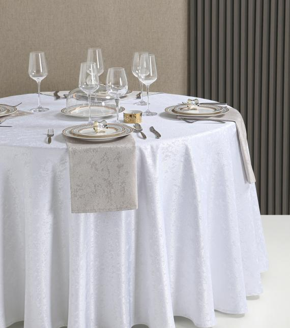 Toalha de mesa jacquard sem passar roupa para hotel